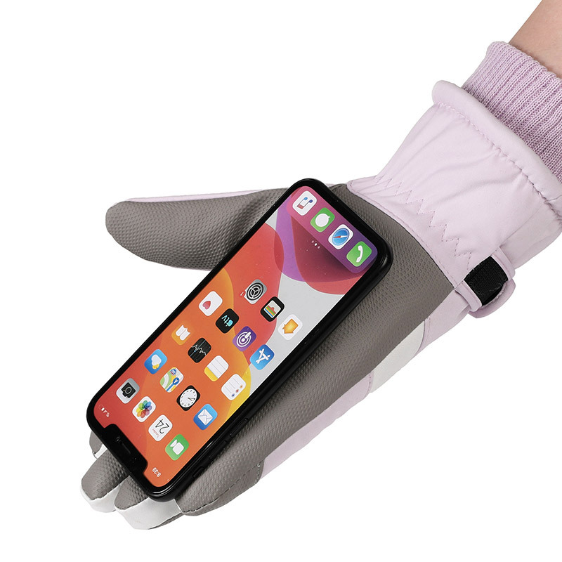 Guantes de esquí otoño e invierno, protección contra el frío y el viento, ciclismo al aire libre, antideslizante más terciopelo, deportes de montañismo, pantalla táctil, guantes cálidos