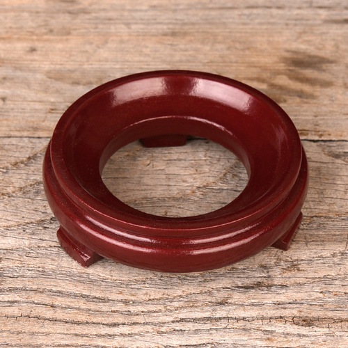 GJU8 natural solid wood gourd base size bottom bracket ornament imitation mahogany gourd base sitting crystal ball walnut