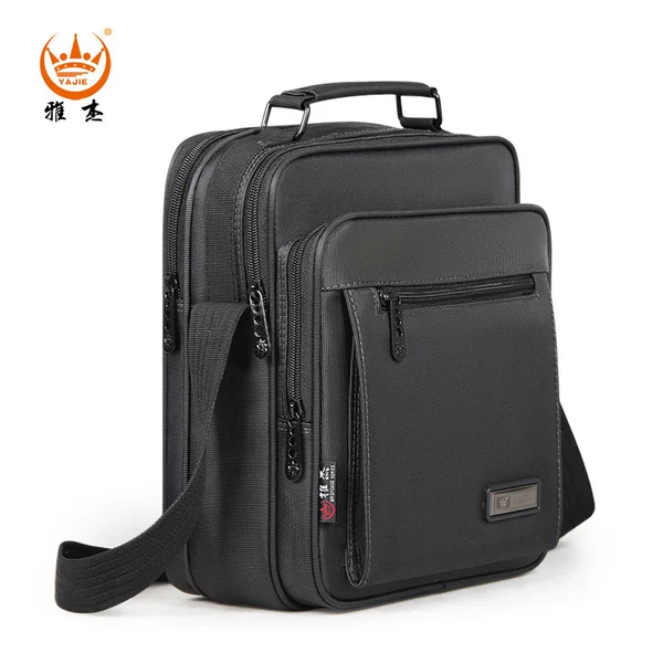 Men's Vertical Casual Bag, Hand-Held, Shoulder-Carryable, Cross-Body, Multi-Functional, Structured, Large-Capacity Oxford Cloth Bag