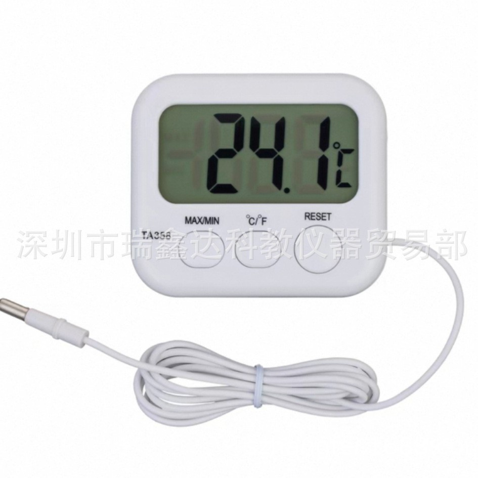 温度计TA358A/TA358B冰箱温度计家用探头电子温度计数字高温计