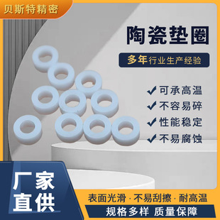 Manufacturer 99 Alumina Ceramic Sheet Sealing Ring High Temperature and High Wear-Resistant Ceramic Gasket Ceramic Gasket Industrial Ceramic Ring