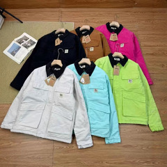 斯图西 Washed Canvas Shop Jacke复古重工工装水洗棉服夹克
