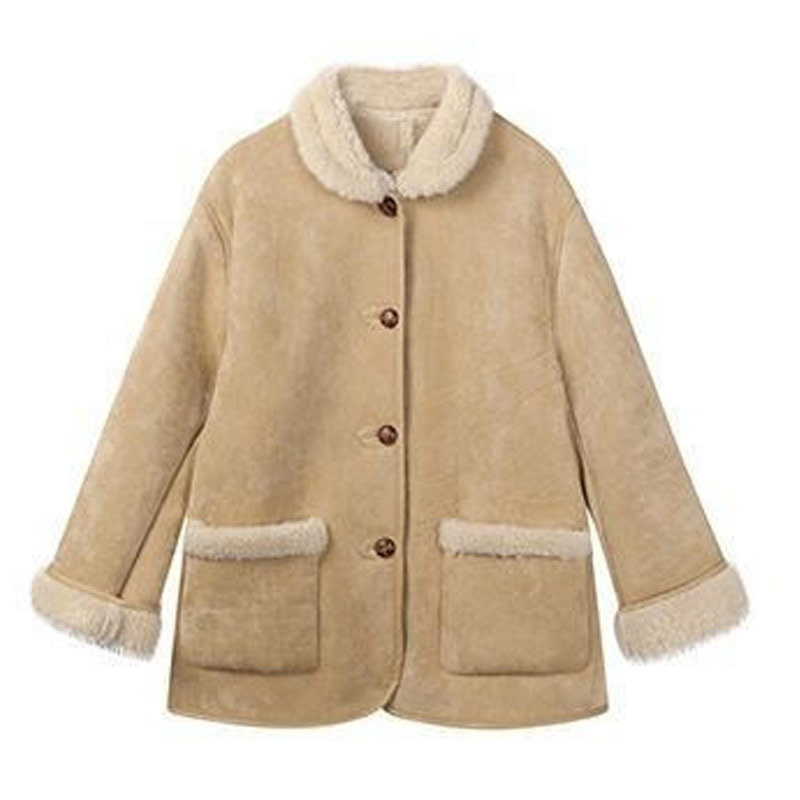 Design keep warm retro velvet down jacket