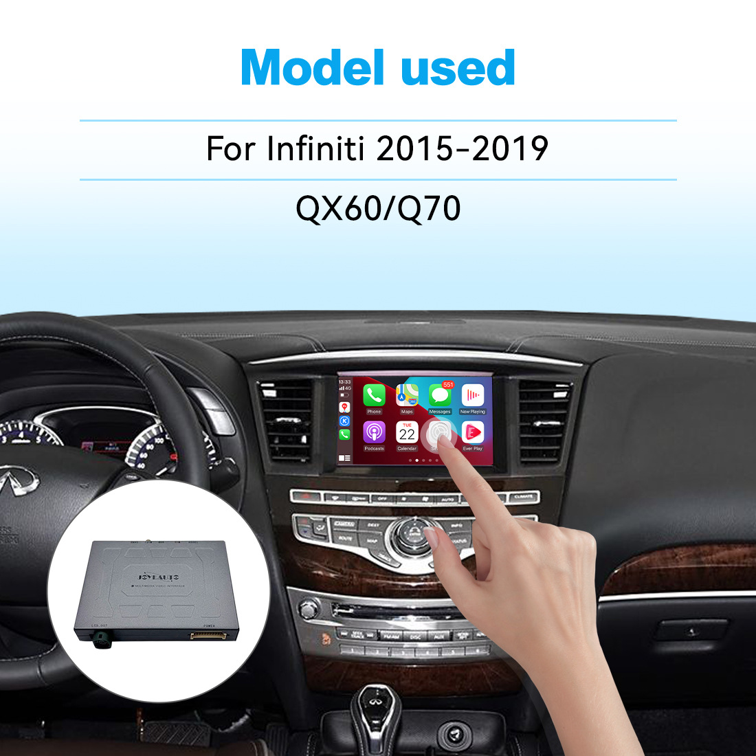 Infiniti Wireless Carplay Module Is Compatible with the 2015-2019 Qx60/Q70 Decoder
