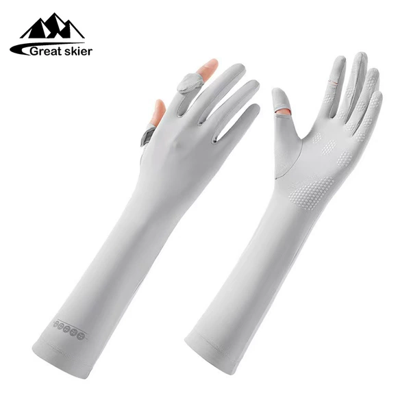 Light gray 38CM smiling face half sleeve