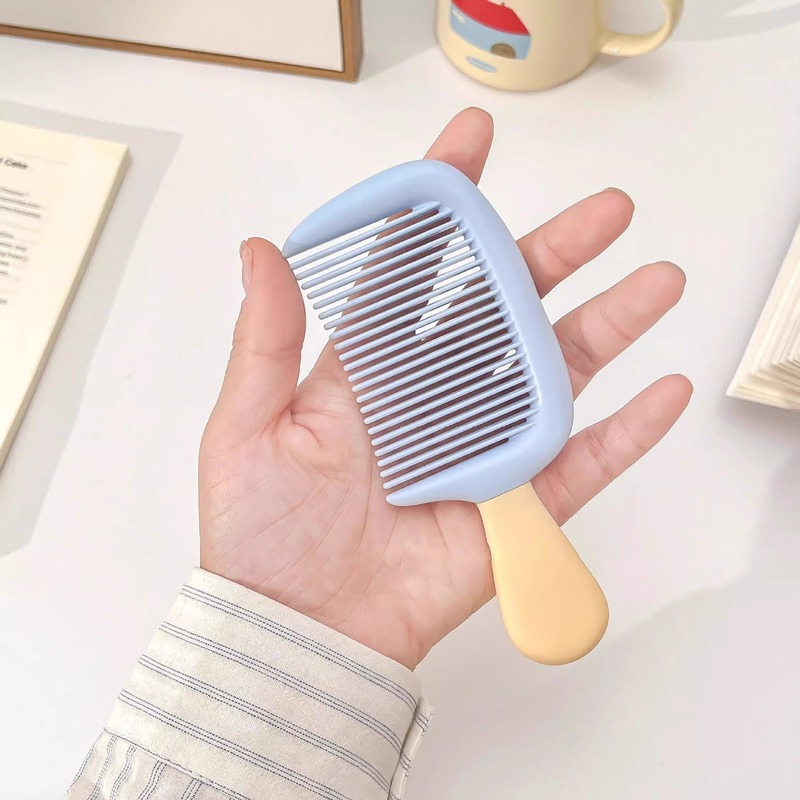 [3個パック] 高品質アイスクリーム帯電防止小中歯子供用コーム厚くて耐久性のある家庭用ポータブルポケットコーム|undefined