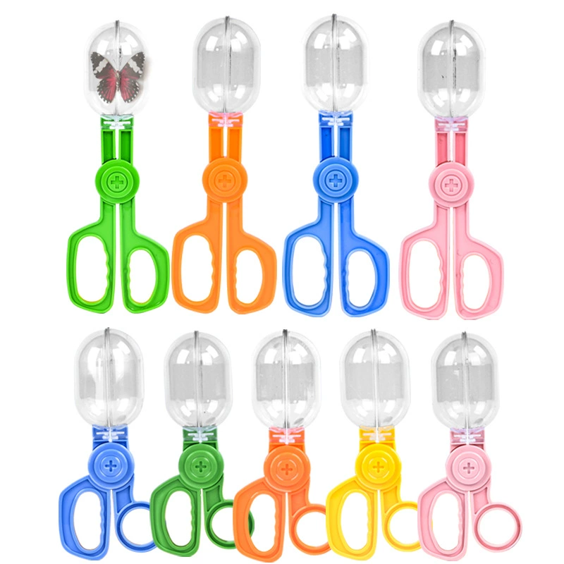 Детский открытый цветной зажим для капсул длинный и короткий зажим для ножниц пластиковый зажим для бабочки ловушка для насекомых на открытом воздухе Учебные пособия