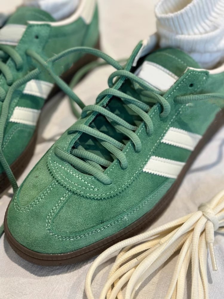 Blue classic German training round toe lace up casual sports versatile flat bottomed Forrest Gump shoes_voghion.com