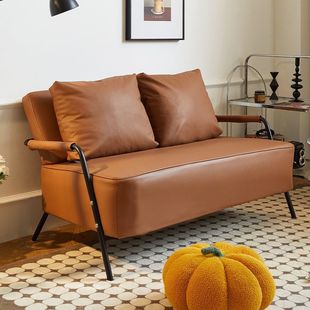 Retro Single Sofa Living Room New Simple Modern Rental House Internet Popular Double Small Apartment Fabric Sofa Chair