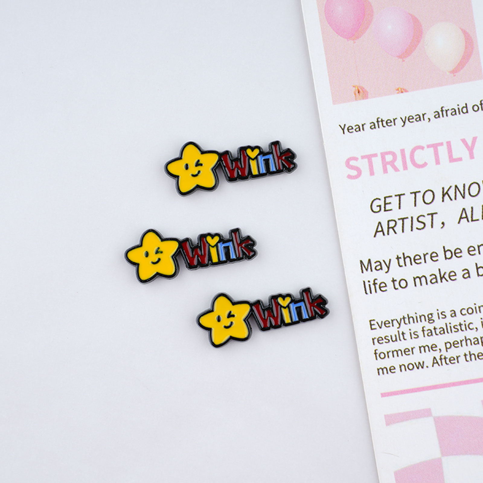 漫画カラフルな小さなボールスターレター diy 合金パッチヘアピンジュエリー携帯電話ケース下駄アクセサリーバッチ