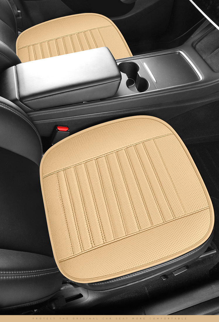 All-season universal car seat cushion, breathable perforated single-piece seat pad, simple style, non-slip seat cover, universal model