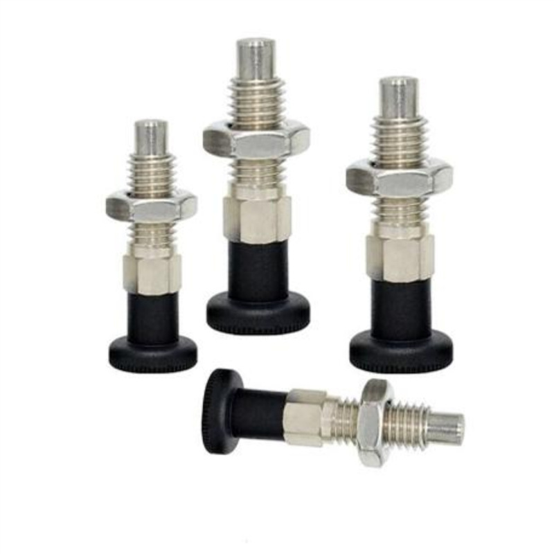 不锈钢细牙复位型旋钮柱塞 SXPA/SXPK10/12/16分度定位锁紧弹簧销