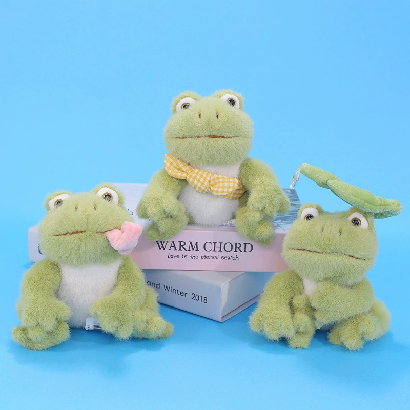 Мягкая игрушка-лягушка на стол сидящая