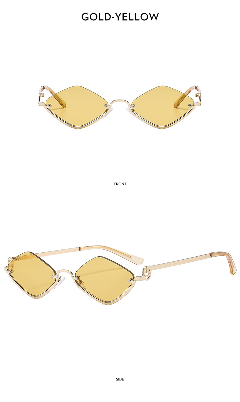 Casual Solid Color Ac UV400 Protection Polygon Full Frame Women's Sunglasses display picture 16