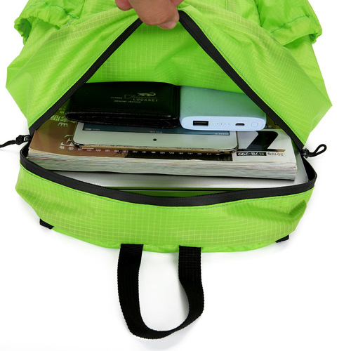 Backpack  student school bag fashionable storage folding bag casual bag sports ultra-light skin bag LOGO backpack