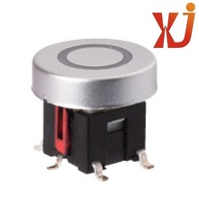 LED迷你按键开关  薄发光轻触开关 带灯贴片按钮开关6脚微型