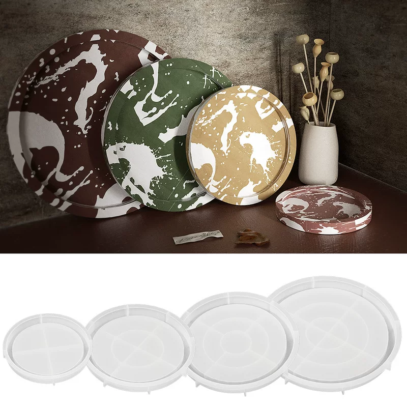 Round storage system, flowerpot, silicone mold, DIY