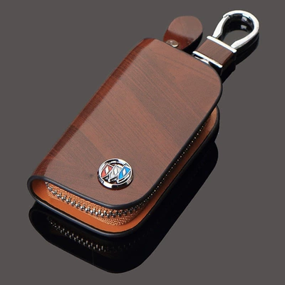 Car key bag – Manufacturer】Peach Wood Grain Car Key - buick-wood-grain-brown