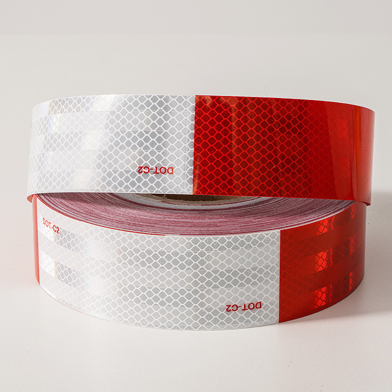 DOT-C2超强级红白反光胶带反光膜红白拖车汽车反光车贴反光材料
