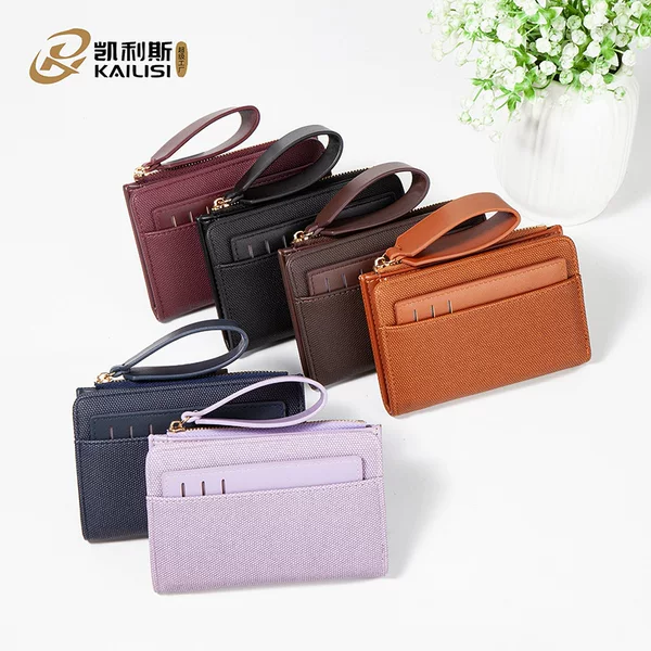 New Cross-Border Korean Fashion Simple Large-Capacity Coin Purse Folding Card Holder