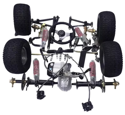 Motorcycle frame accessories: front suspension, steering - 60v1200w-with-6inch-tires-controller