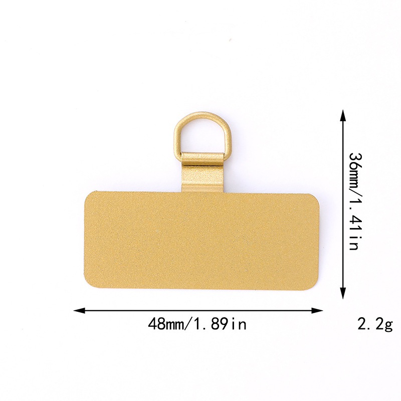 Nuevas juntas de teléfonos móviles tarjetas de acero inoxidable de metal 360 grados clip giratorio anti-perdida juntas de cuerda de teléfono móvil