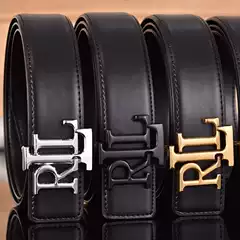 Cross-Border New Products European and American Niche Men's Belts Genuine Leather Belts with Inner Buckles Trendy New Jeans Belts Fashion