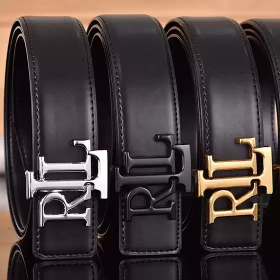 Cross-Border New Products European and American Niche Men's Belts Genuine Leather Belts with Inner Buckles Trendy New Jeans Belts Fashion