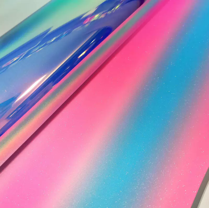 Rainbow Starlight Sicks Rhizopan Star Light Gradient Colorful Flanched Pixel Phantom PET Llee Film Sicks Sickly Package