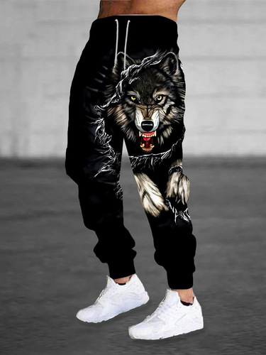 Cross-border European and American men's printed pants—casual, fashionable, comfortable, skin-friendly, minimalist, new street dance style sweatpants—versatile and subtly mature.