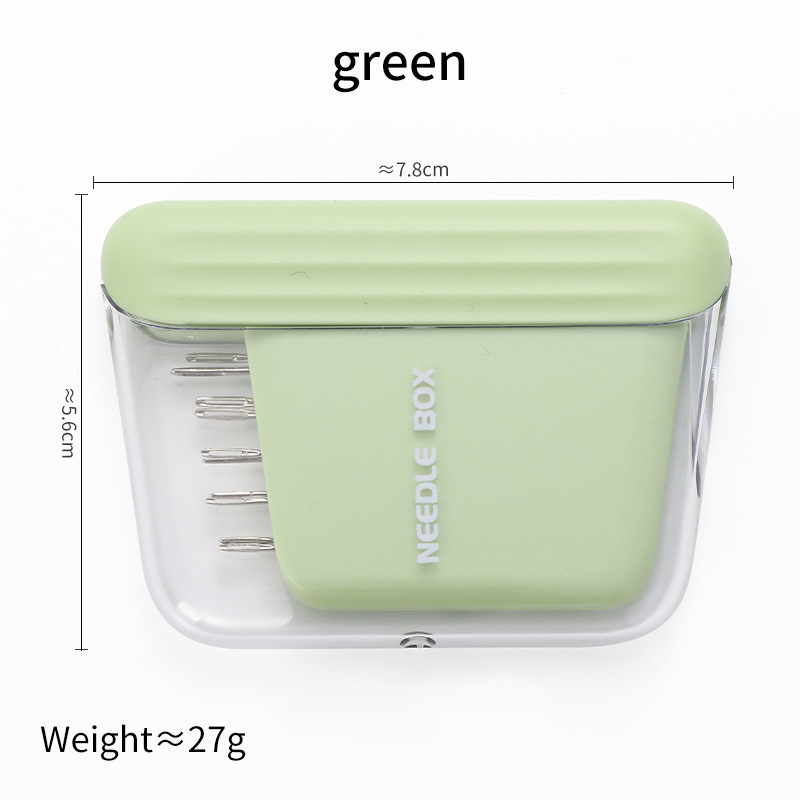 Caja de agujas magnéticas portátil para el hogar, conjunto de agujas de coser para el dormitorio de estudiantes, caja de almacenamiento de color, agujas de coser a mano de múltiples especificaciones
