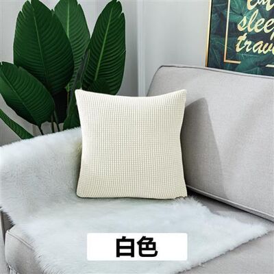 加厚北欧抱枕靠垫沙发办公室腰靠枕床头靠背垫环保玉米绒抱枕套|ms
