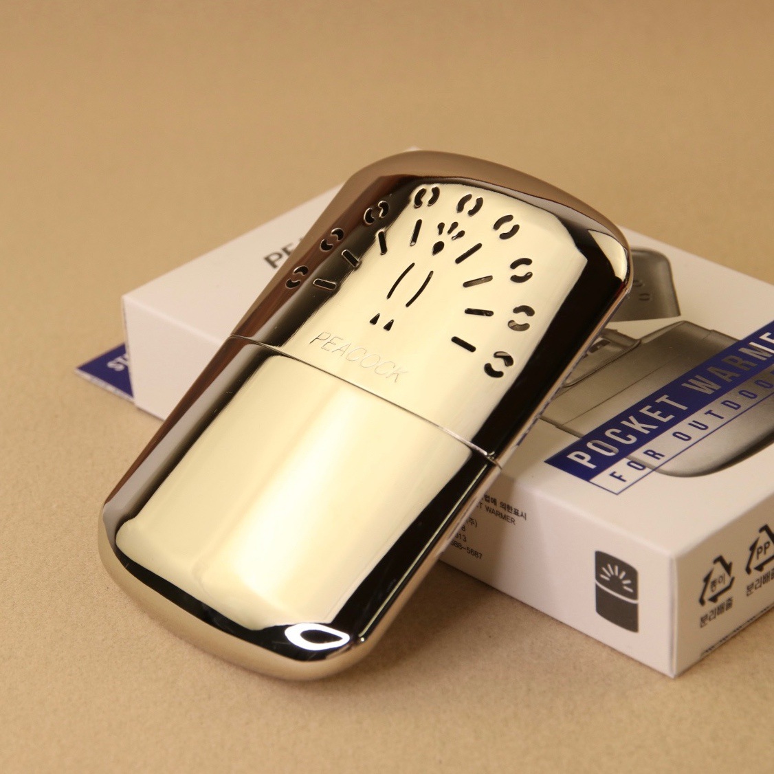 Korean Peacock Fuel Heating Hand Warmer Portable Warmer Heater Long Warmth Keeping Full Copper Material Gift