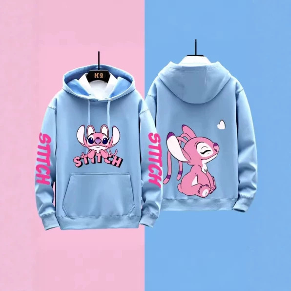 2026 Cross-Border New Product for All Seasons, Anime Cartoon Creative Print, Loose Casual Trendy Hooded Long-Sleeved Women's Sweatshirt