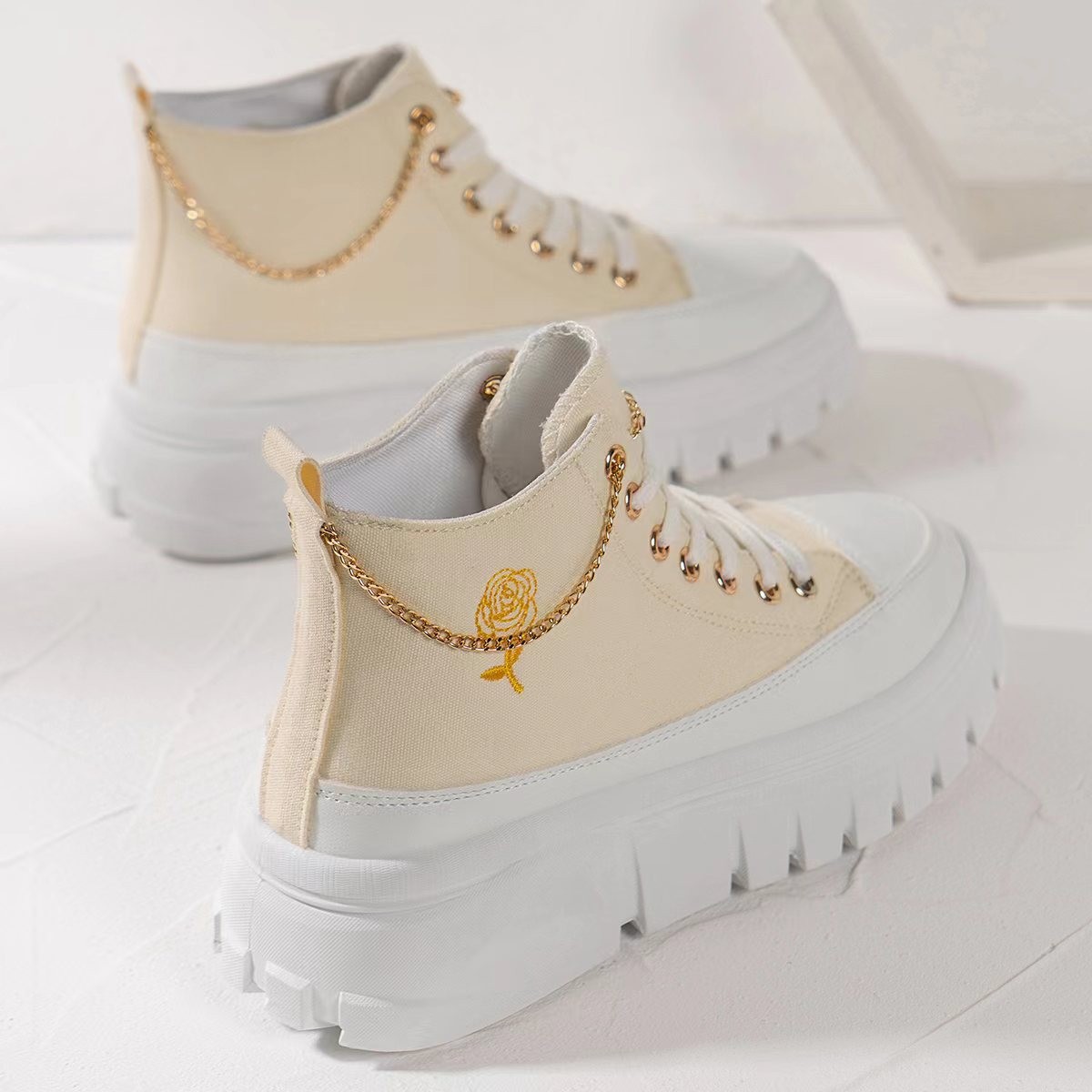 Kadın Tenis Ayakkabıları Basketbol Ayakkabıları Spor Ayakkabıları Sentetik Kemer Desteği Çok Yönlü Spor Ayakkabıları Ayakkabı_voghion.com