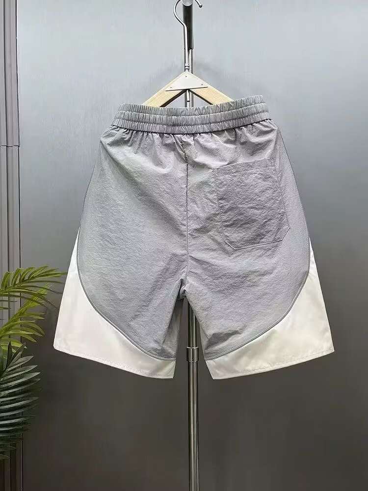 Men's Clothing Men's Trendy Casual Embroidered Shorts Patchwork Five Point Outdoor Sports Beach Pants Loose Fit_viptrois.com