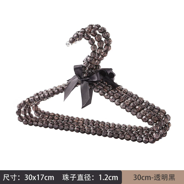 Beads, black hanger