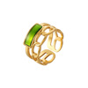 Genuine design ring stainless steel, adjustable chain, fashionable jewelry