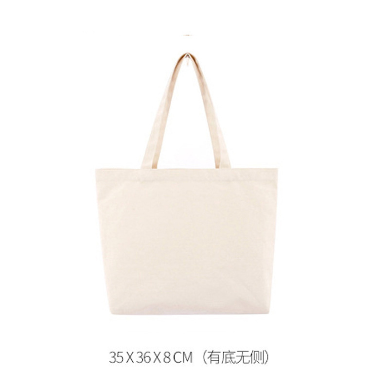 Bolsa de lona no impresa de estilo japonés buen producto bolsa de compras bolsa de almacenamiento portátil bolsa de tela de color sólido bolsa de libros para estudiantes bolsa de escuela