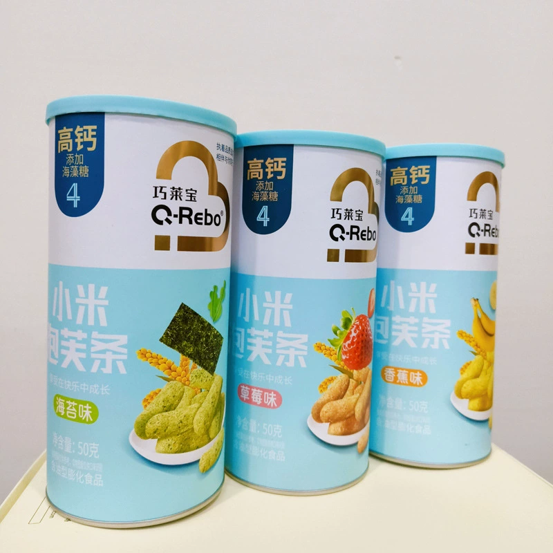 Февраль 2026 года Qolaibao millet puffs 50 г консервированная закуска с рисовыми палочками