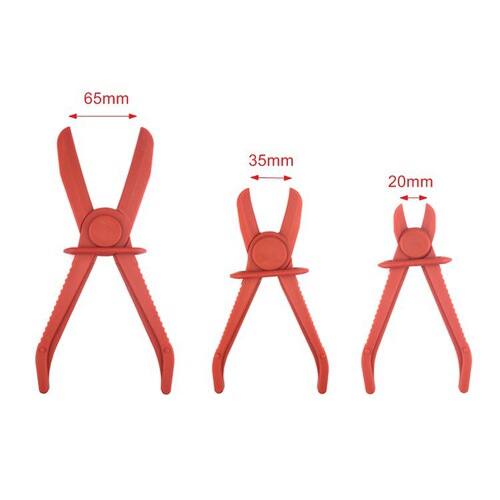 3-Piece Set Plastic Flow Control Clamps, Sealing Clamps for Automotive Repair, Car Oil Tube Holder Tool