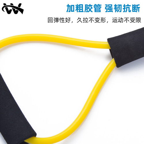 跨境批发8字拉力器多功能美背训练拉力绳家用瑜伽健身开肩拉力器