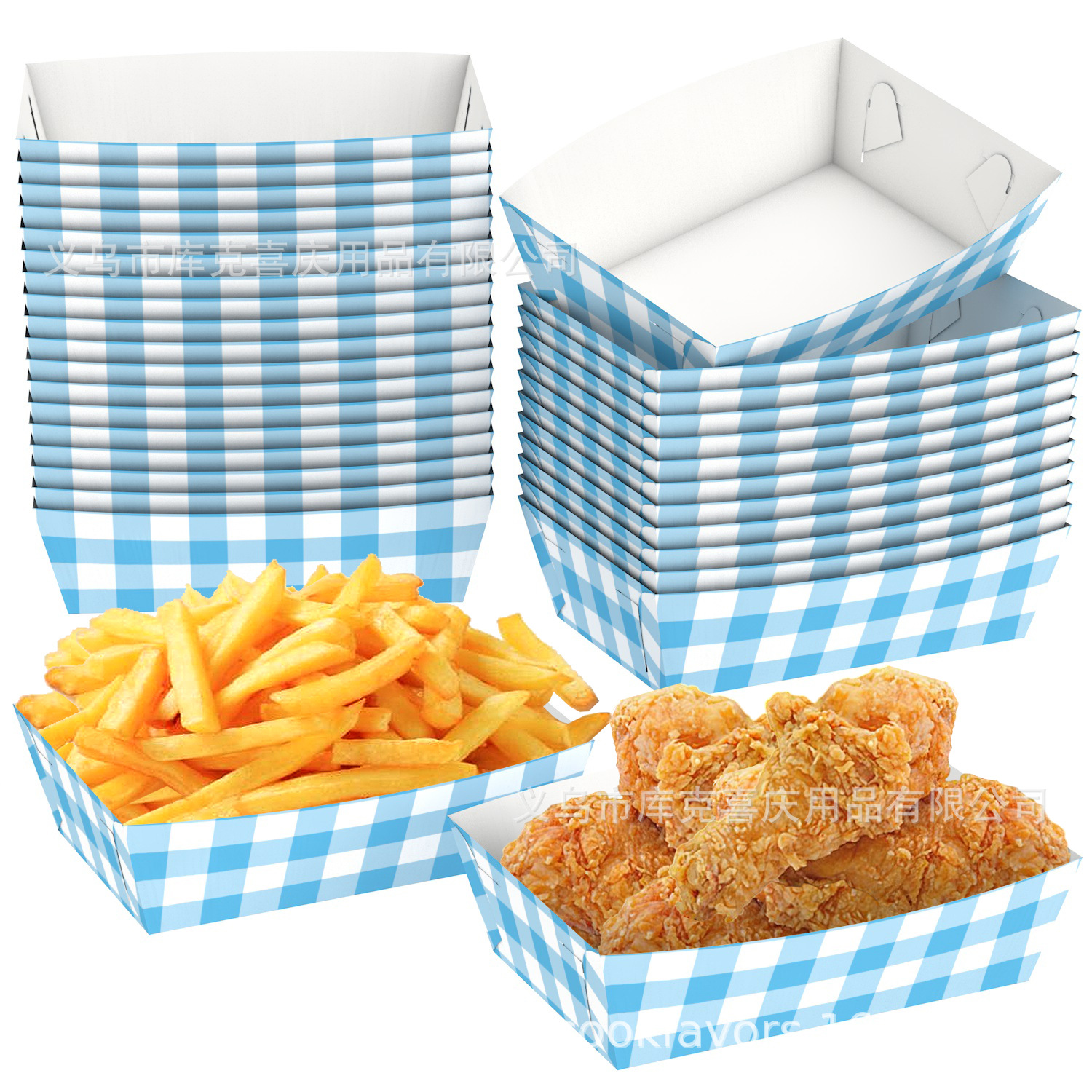 Bandeja de bocadillos desechables a cuadros de color personalizada, fiesta de cumpleaños, caja de papas fritas, caja de papel tipo barco de bocadillos, decoración de fiesta