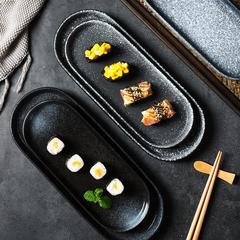 日式創意陶瓷壽司盤子托盤長方形日本盤子家用餐具日系餐盤魚盤子