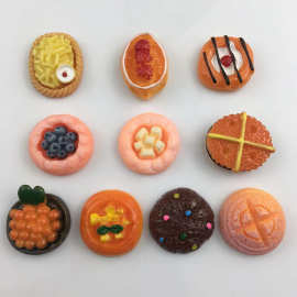 树脂食玩仿真迷你蛋糕汉堡奶油胶手机壳冰箱贴微景观模型饰品配件