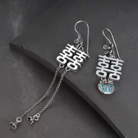 Длинные ретро этнические серьги с кисточками, этнический стиль