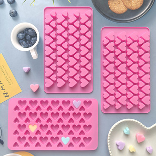 Silicone small heart silicone cake mold 56 even size love heart shaped chocolate mold baking tool 536