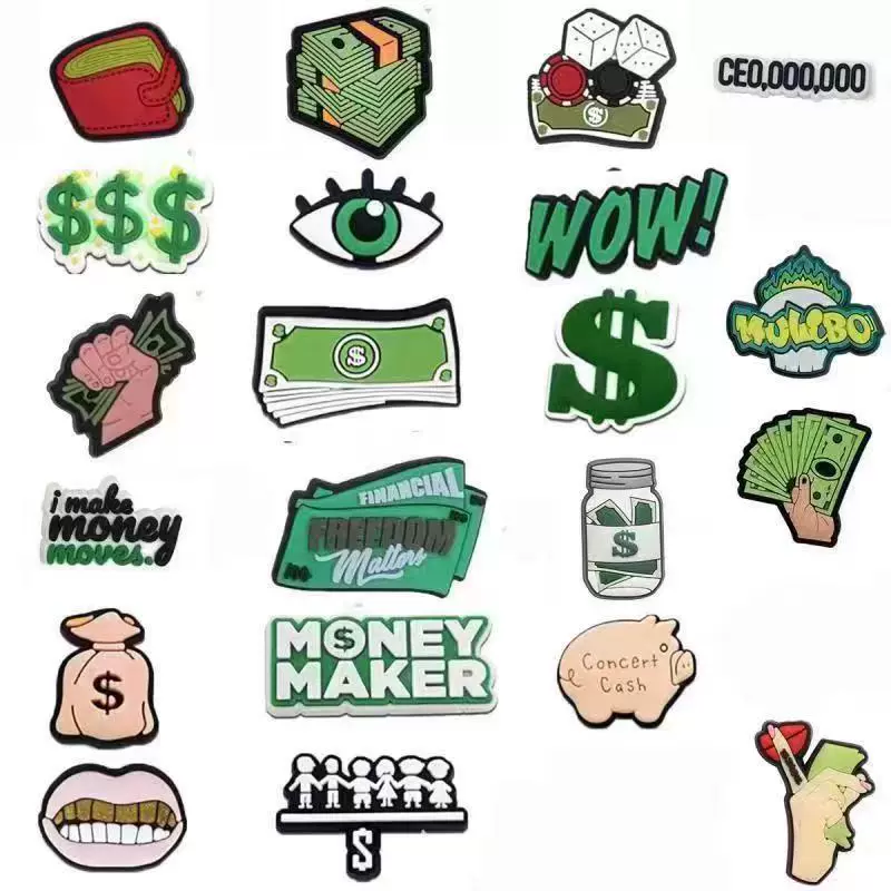 [Серия долларов США] трансграничная платформа для обуви с отверстиями обувь цветок обувь Пряжка аксессуары DIY Ювелирные изделия ПВХ