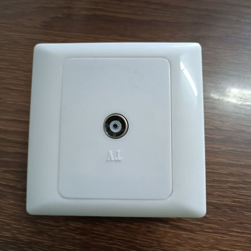 厂家生产有线电视双面板用户盒单孔双层盒器材终端盒高清信号传输