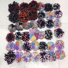 継ぎ目のないゴムの基礎ゴムの髪のひもは髪のゴムの女性の頭の花の皮のカバーの髪のひもを結びます。